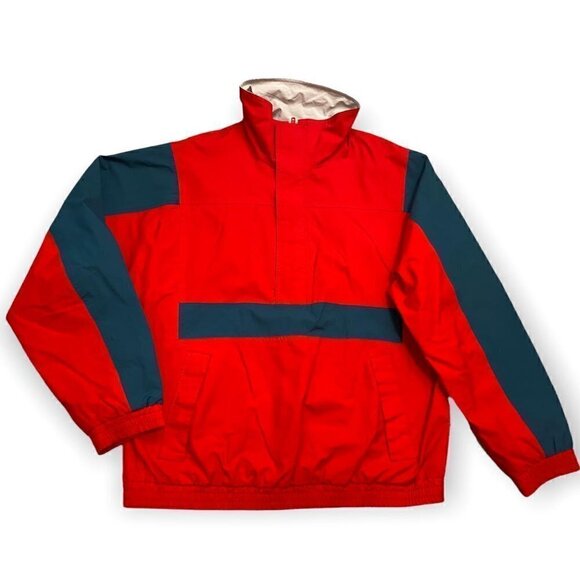 Eddie Bauer GoreTex Half-Zip Pullover Waterproof Bomber Jacket - Mens Large - Picture 4 of 5